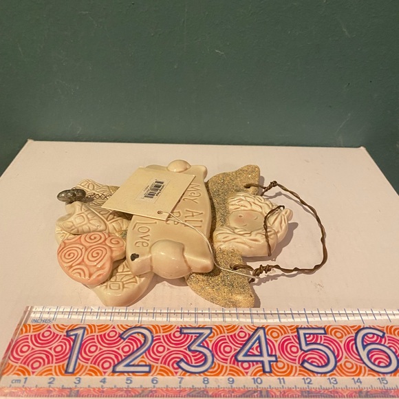 Carol Jones Collection Angel wall hanging “May All Hearts Be Filled With Love” - Picture 5 of 7